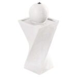 Gardeon Solar Fountain Water Feature Bird Bath Outdoor Garden LED Lights Ball 85CM - Image 3