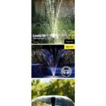 Gardeon Solar Pond Pump Submersible Water Fountain with Battery Kit LED Lights 6.6FT - Image 5