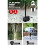 Gardeon Solar Pond Pump Submersible Water Fountain Kit with 2 Panels 7.2FT - Image 6
