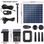 Gardeon Solar Pond Pump with Battery Kit LED Lights 9.8FT - Image 2