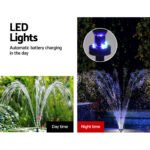 Gardeon Solar Pond Pump with Battery Kit LED Lights 9.8FT - Image 6