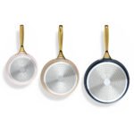 5-star Chef Frying Pan 3PCS Shades Frypan Set Ceramic Coating Multi Colour - Image 3