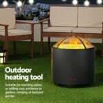 Grillz Fire Pit BBQ Portable Deep Bowl Outdoor Fireplace - Image 6