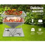 Grillz Fire Pit BBQ Grill with Carry Bag Camping - Image 3
