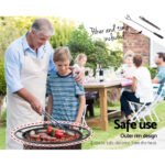 Grillz Fire Pit BBQ Grill 76cm - Image 5
