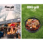 Grillz Fire Pit BBQ Grill 82cm - Image 3