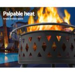 Grillz Fire Pit BBQ Grill 82cm - Image 4