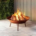 Grillz 56cm Fire Pit Iron Rustic Bowl Outdoor - Image 7