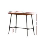 Artiss Halle Bar Table 120CM Rectangular - Image 2