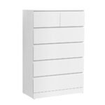 Artiss 6 Chest of Drawers - PEPE White - Image 3