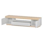 Artiss TV Cabinet Entertainment Unit Stand 180CM White Wood - Image 3