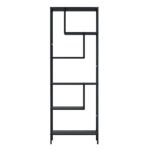 Artiss Bookshelf 5 Tiers RHYS Black - Image 5