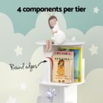 Artiss Bookshelf 4 Tiers EDIE White - Image 8