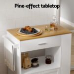 Artiss Kitchen Island Trolley Rolling Serving Cart - Image 6