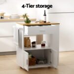 Artiss Kitchen Island Trolley Rolling Serving Cart - Image 7