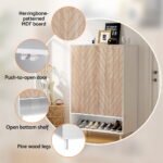 Artiss Shoe Rack Cabinet 24 Pairs 6-tier White - Image 8