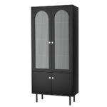 Artiss Buffet Sideboard Cupboard Cabinet Black - Image 3