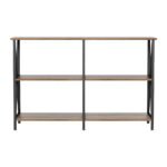 Artiss Console Table 120CM 3-tier Walnut Xiah - Image 5
