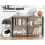 Artiss Console Table 120CM 3-tier Walnut Xiah - Image 6