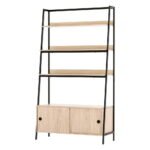 Artiss Bookshelf 5 Tier Cube Cabinet MIRA Oak - Image 3