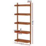 Artiss Bookshelf Floating Shelf  CAPIZ Oak - Image 2