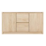 Artiss Buffet Sideboard Marble Style Tabletop - Pine - Image 3