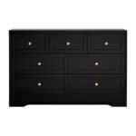 Artiss 7 Chest of Drawers Dresser Table Black - Image 5