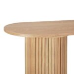 Artiss Console Table Oval 115CM Pine Blake - Image 5