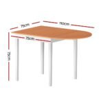 1.1M Artiss Dining Table Extendable - Image 2