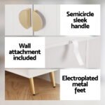 Artiss Shoe Rack Cabinet 5 Tiers 30 Pairs White - Image 8