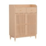 Artiss Shoe Rack Cabinet 4-Tier 16 Pairs Pine - Image 3