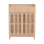 Artiss Shoe Rack Cabinet 4-Tier 16 Pairs Pine - Image 5