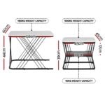 Artiss Nesting Coffee Table Set of 2 Marble Effect - Image 2