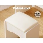 Artiss Dressing Table Set Stool Led White Doria - Image 8