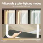 Artiss Dressing Table Vanity Desk Set Stool Led Black - Image 5