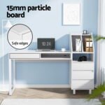 Artiss Computer Desk Office Study Desks Table Drawer Bookshelf - Image 5