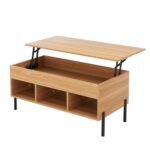 Artiss Coffee Table Lift-top Oak - Image 7