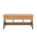 Artiss Coffee Table Lift-top Oak - Image 3