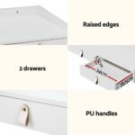 Artiss Dressing Table Floating LED White Daphne - Image 5