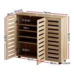 Artiss Shoe Rack Cabinet 30 Pairs Adjustable Shelf - Image 4