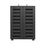 Artiss Shoe Rack Storage Cabinet 20 Pairs 5-tier Black Alster - Image 3