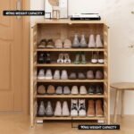 Artiss Shoe Rack Cabinet 20 Pairs 5-tier Wood Alster - Image 8