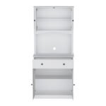 Artiss Buffet Sideboard Cabinet Cupboard Pantry Storage Shelves Hutch White - Image 4