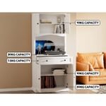 Artiss Buffet Sideboard Cabinet Cupboard Pantry Storage Shelves Hutch White - Image 6