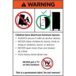 Artiss 3 Chest of Drawers Dresser Table Black&Pine - Image 2