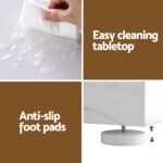 Artiss Console Table Marble Effect White&Gold - Image 7