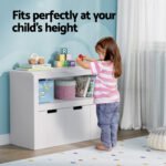 Keezi Kids Bookshelf 3 Drawers Storage Children Bookcase Toy Organiser Display - Image 6
