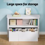 Keezi Kids Bookshelf 3 Drawers Storage Children Bookcase Toy Organiser Display - Image 7