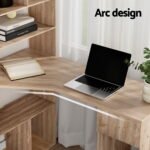 Artiss Computer Desk Bookshelf Drawer Cabinet Oak 120CM - Image 5