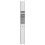 Artiss Bathroom Storage Cabinet 180cm Tall Slim Floor Cupboard Toilet Narrow Linen Tower - Image 5